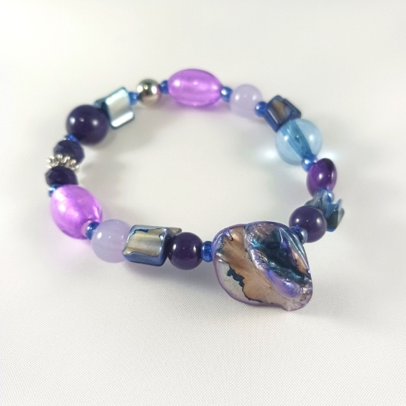 Blue and Purple Bracelet - Picture 1 of 3